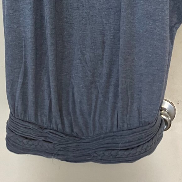 Blueish Gray Oversized Soft Jersey Top - Picture 2 of 4